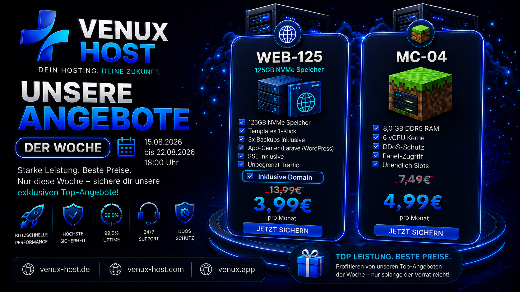 Venux Host Angebote